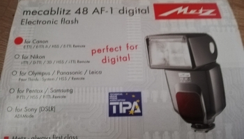Metz Mecablitz 48 AF-1 digital fotoblixt för Canon