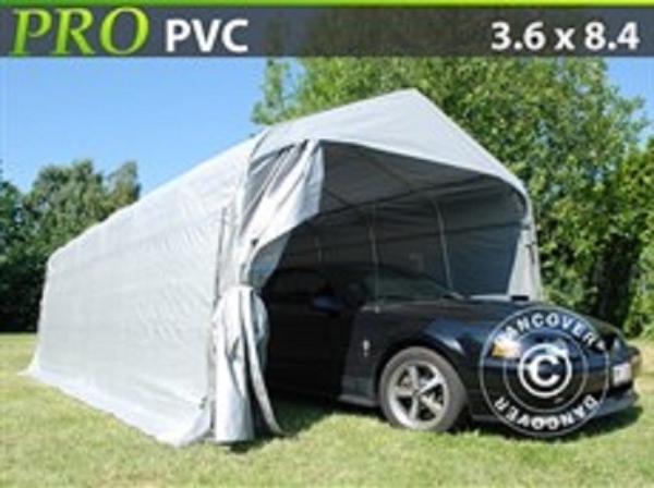 Garagetält PRO 3,6 x 8,4 x 2,7 Grå PVC 13245:-