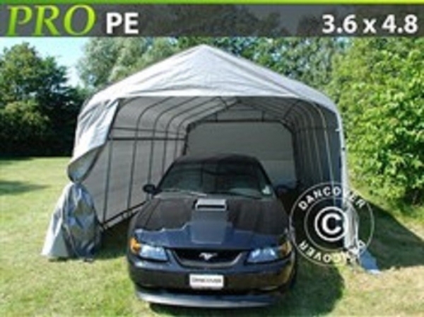 Garagetält PRO 3,6 x 4,8 x 2,7 PE Grå 6900:-