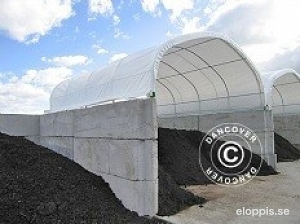 Containertält PVC, 6 x 6,05 x 1,8 m, Vit