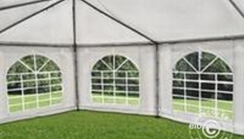 Åttakantigt Partytält 6,8 x 5 Naturvit 4 Allhall AB